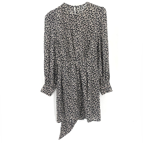 THE KOOPLES Silk Baroque Lace MCM Print Above Knee Long Sleeve Classic Dress - Picture 6 of 8